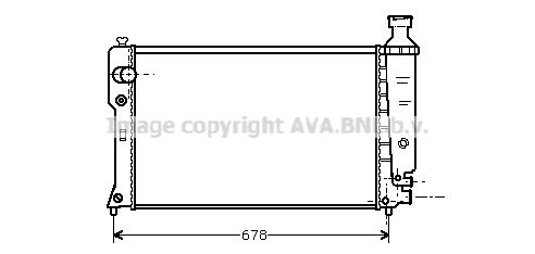 AVA QUALITY COOLING Радиатор, охлаждение двигателя PE2068